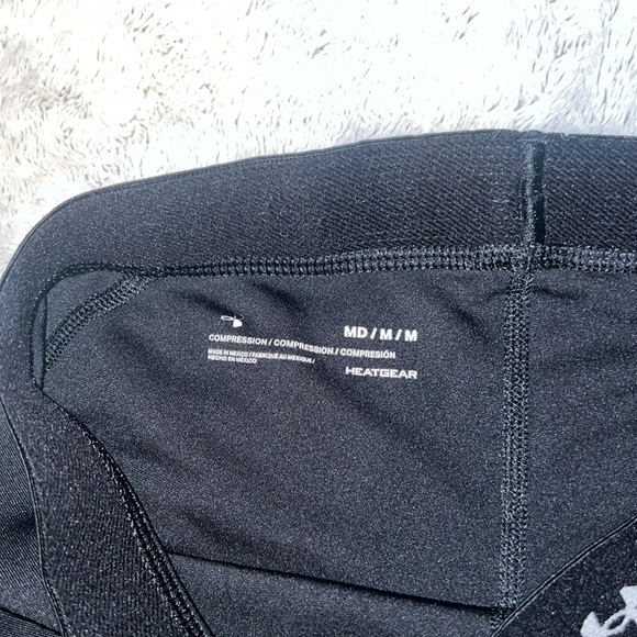 (M) Under Armour Black Biker Shorts - Picture 4 of 5